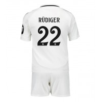 Maglie da calcio Real Madrid Antonio Rudiger #22 Prima Maglia Bambino 2024-25 Manica Corta (+ Pantaloni corti)